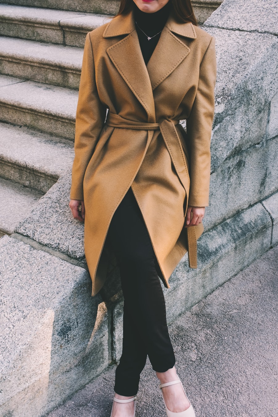 Arden Cloth Camel Polo Coat